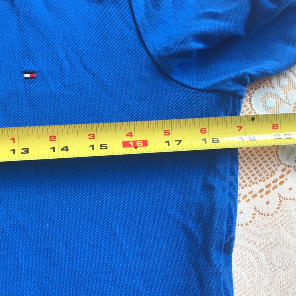 NWT Tommy Hilfiger royal blue polo shirt side strap size M - Picture 6 of 7